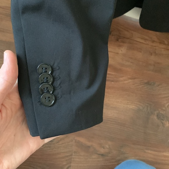 H&M slim fit black suit jacket blazer 38R - Picture 3 of 5